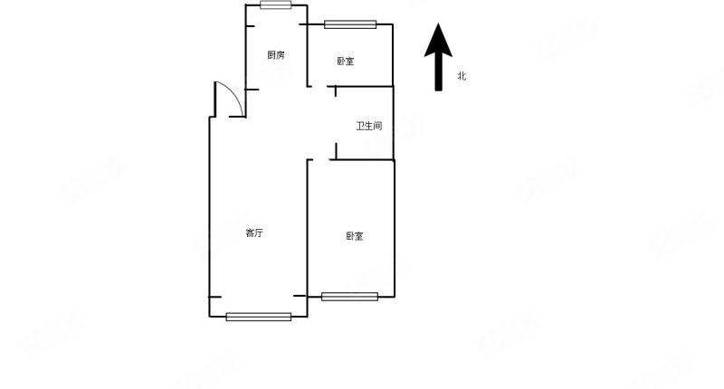 澳海澜郡2室1厅1卫86.33㎡南北58万