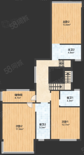 保利和堂玥(别墅)7室2厅5卫303.98㎡南900万