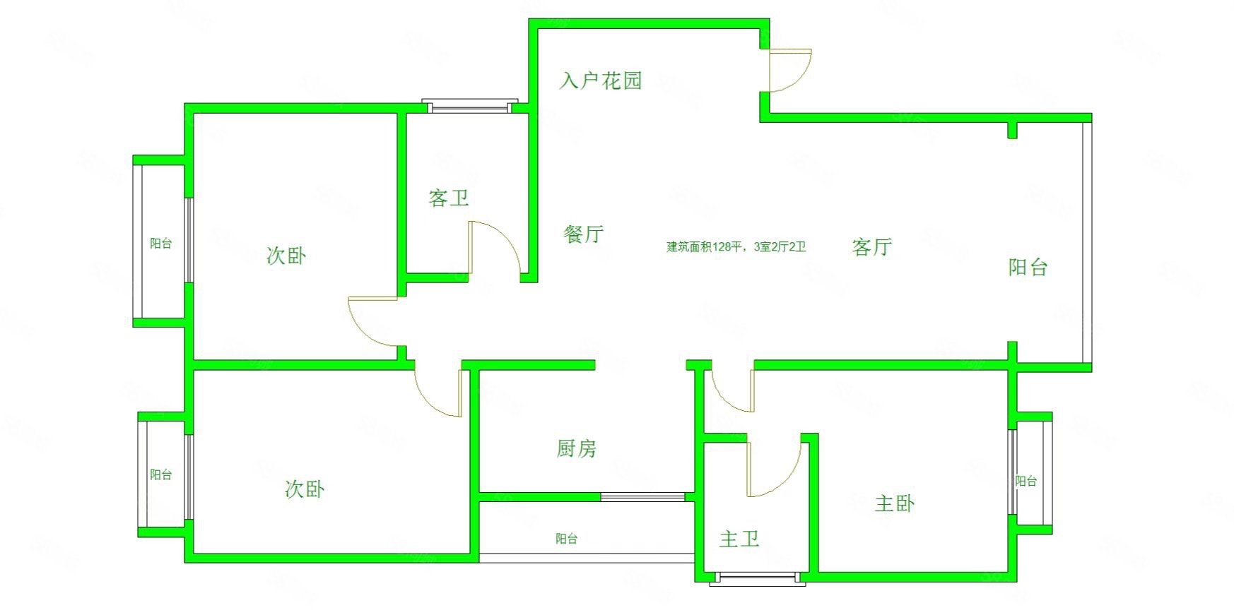 贝地卢加诺3室2厅2卫122.06㎡东南79.8万