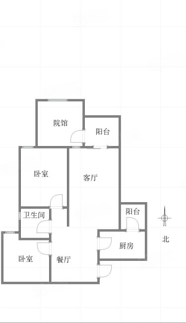 远洋九公子2室2厅1卫79.16㎡南90.5万