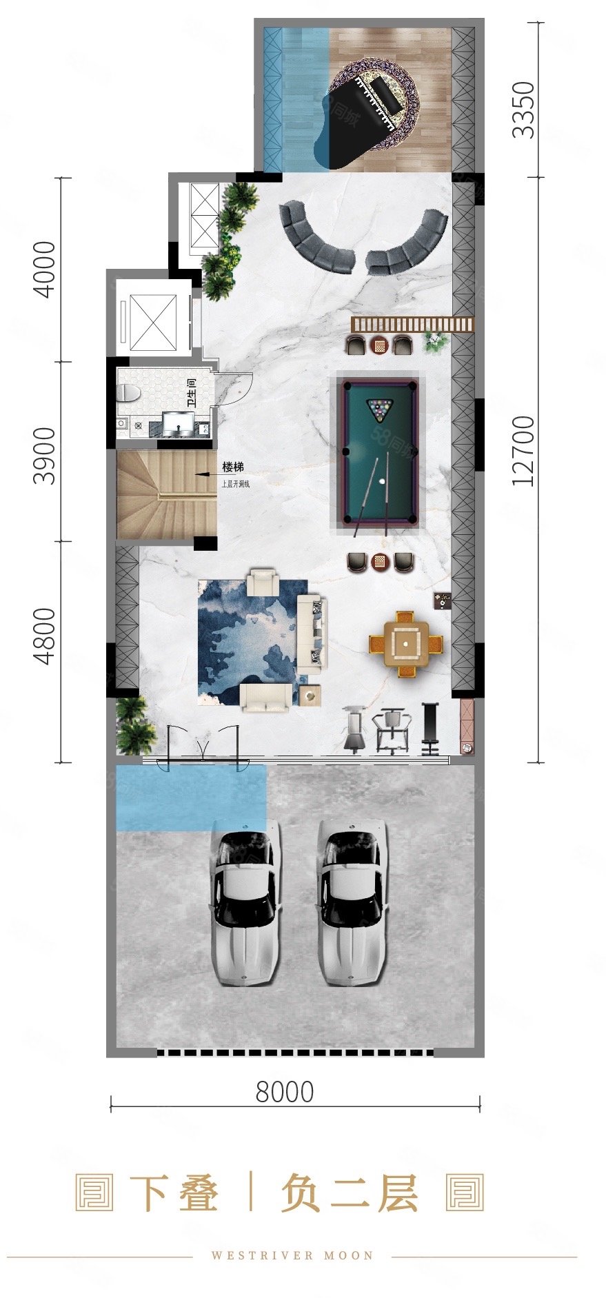 永同昌西江月3室2厅2卫320㎡南北240万