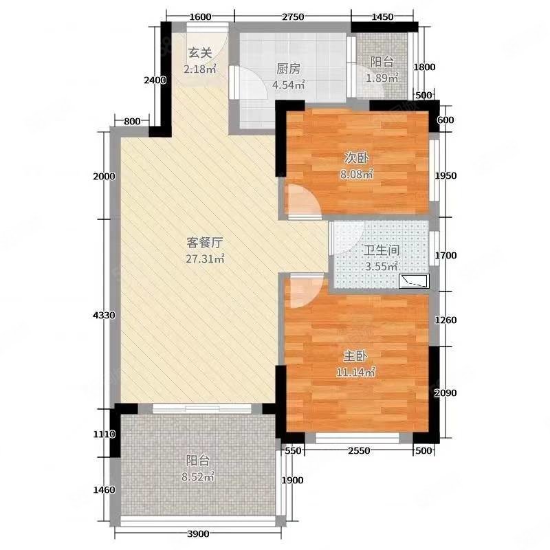 沙街花园3室2厅1卫80㎡南北34.8万