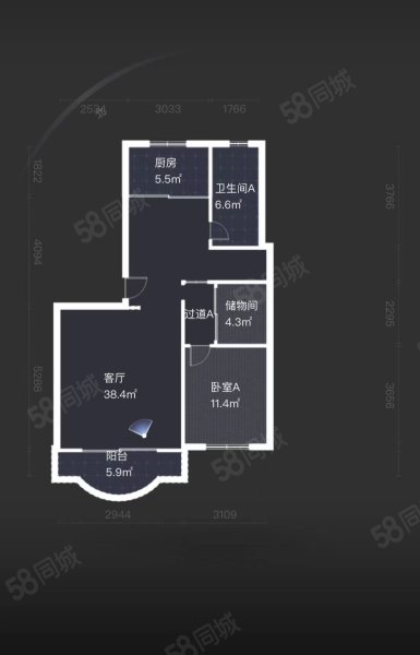 美好愿景香榭丽舍4室2厅2卫132.46㎡南北100万