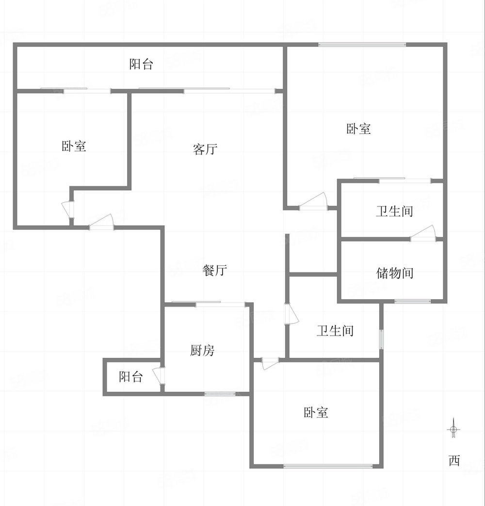 华宇龙州府3室2厅2卫142㎡南北113万