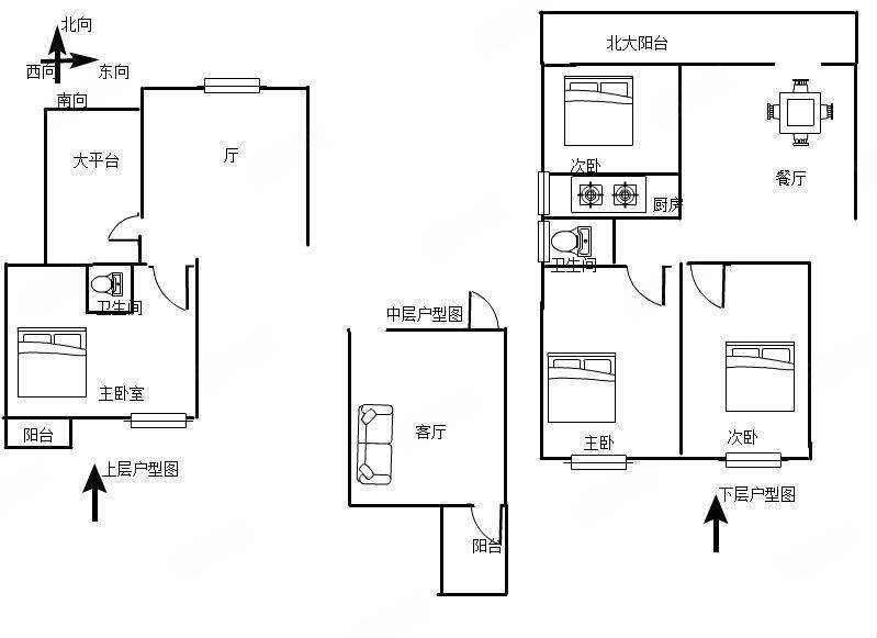 0375首府4室3厅2卫212㎡南北145万