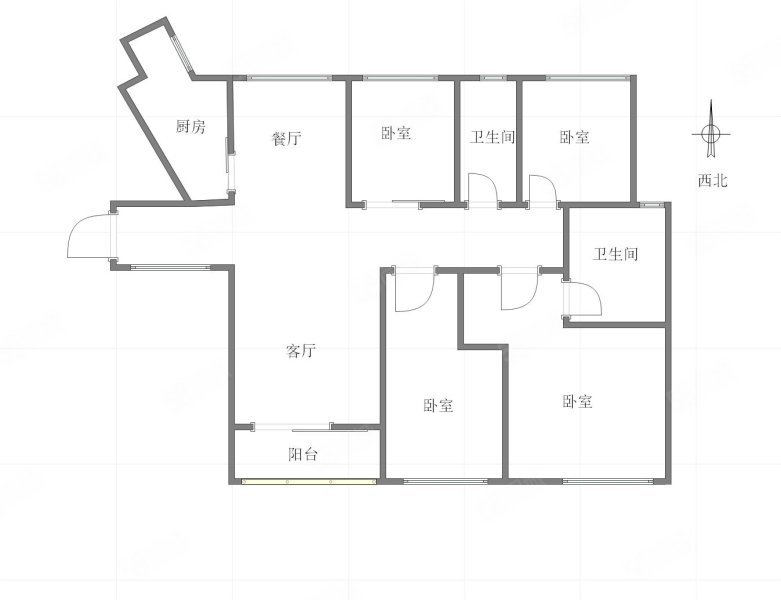 中交丽景4室2厅2卫137.14㎡南北140万