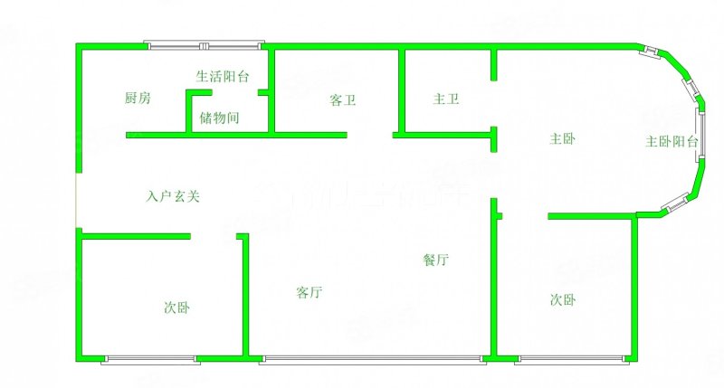 天恒城市花园3室2厅2卫129.33㎡南175万