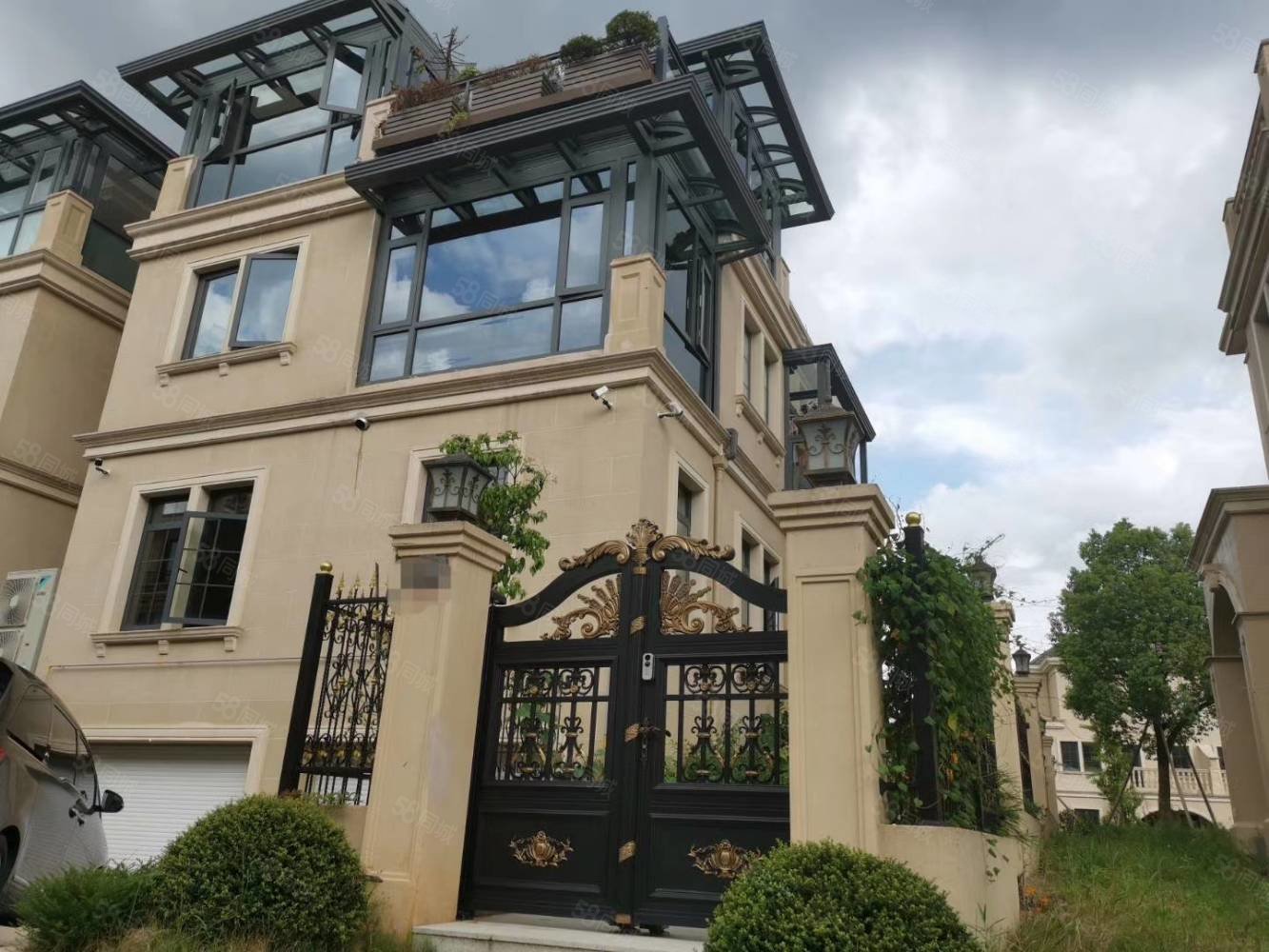 赠送5个阳台 还带车位,使用面积130平,香堤意墅-金华58同城