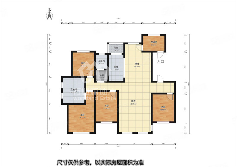 天成一品一期(天成轩)4室2厅2卫200.37㎡南北610万