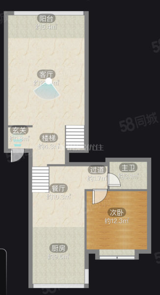 景藤堡4室2厅2卫151.67㎡南北103万