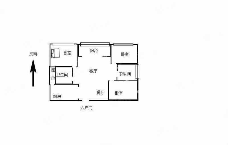 保利玺樾(玺公馆)3室2厅2卫93㎡西南118万