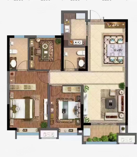 亮春嘉园3室2厅1卫151㎡南北89万