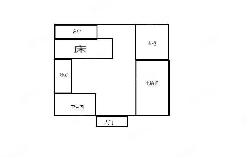 青年公社1室1厅1卫31㎡南北11万