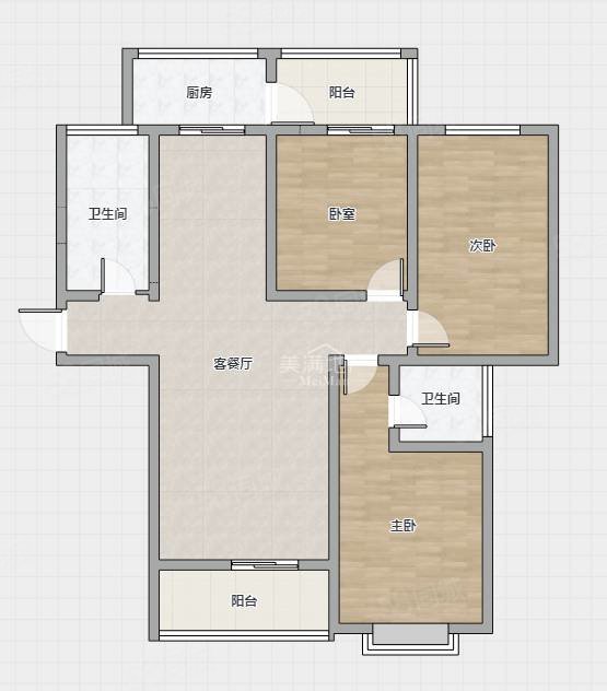 进达花园3室2厅2卫154㎡南北85.8万