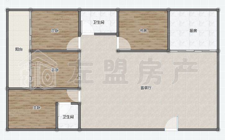 正得格林兰景4室2厅2卫101㎡南北78万