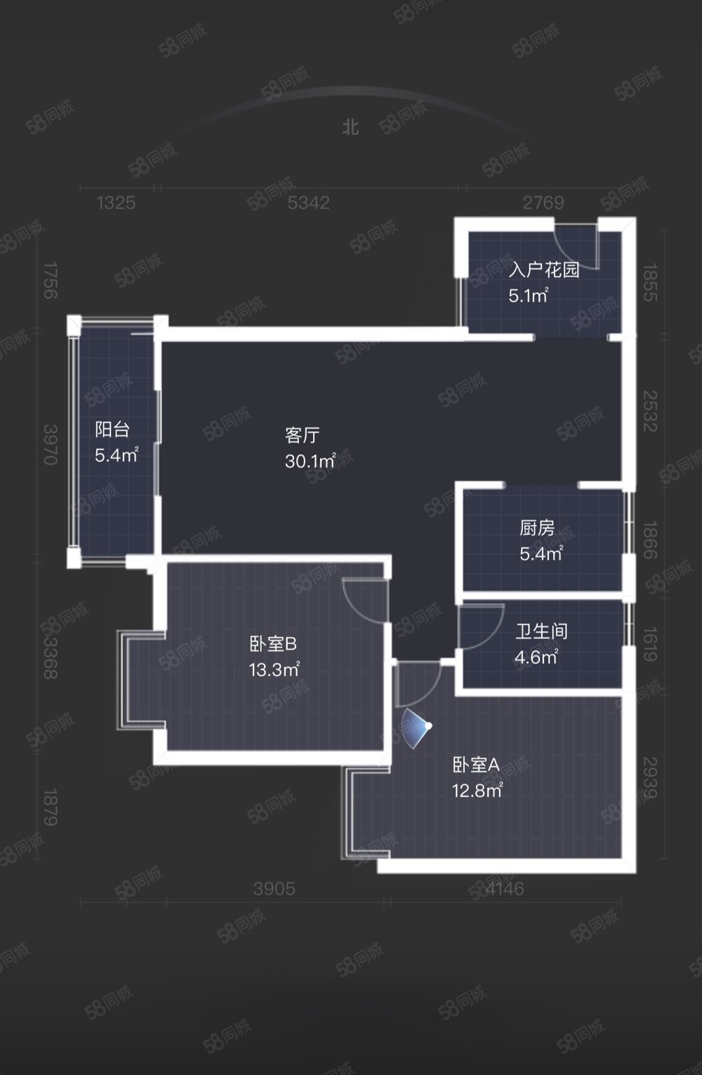 七彩云南第壹城2室2厅1卫101.66㎡西110万