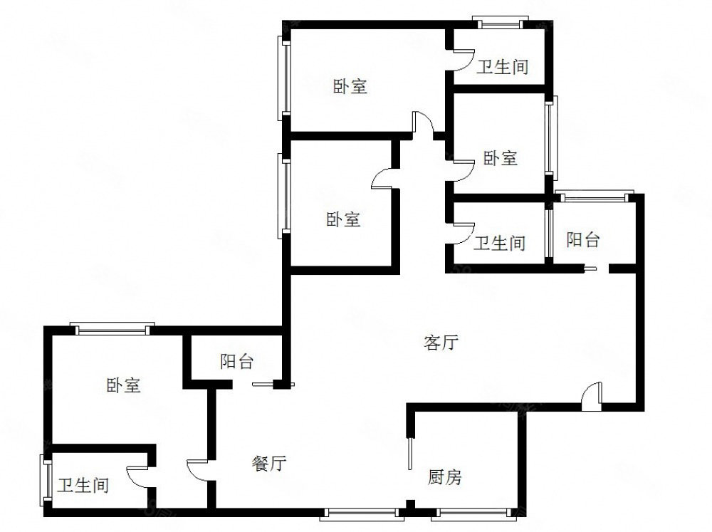 云山锦绣家园4室1厅2卫154㎡南北800万