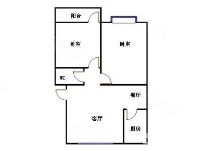 普阳化工楼2室1厅1卫60.7㎡南北31万