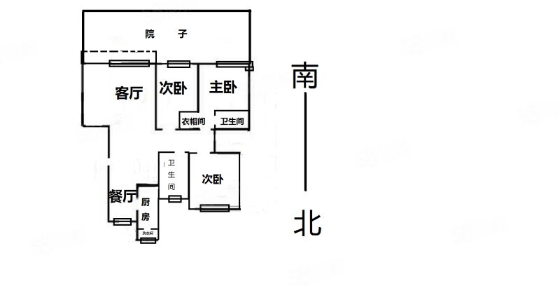 海尔格林小镇风笛庭院3室1厅2卫134.89㎡南150万