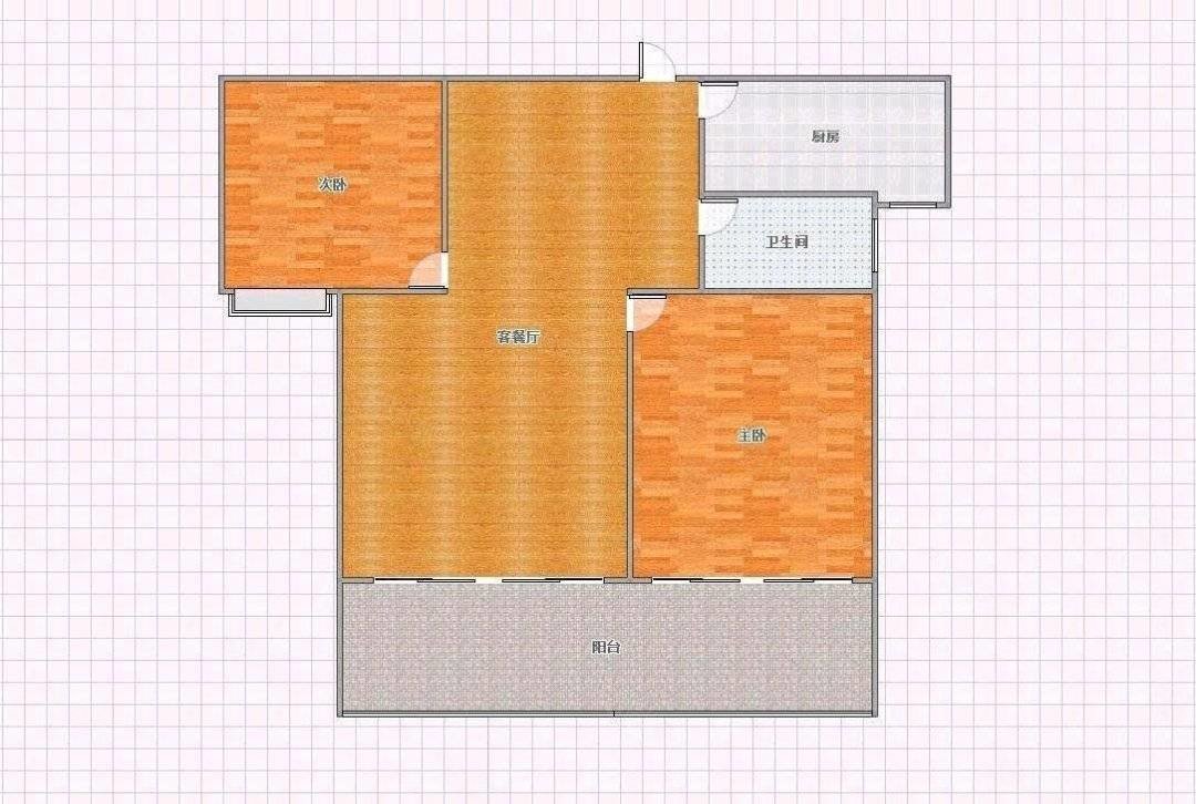 七十九号院2室2厅1卫100㎡南北79万