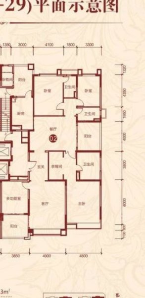 桂林恒大广场4室2厅4卫276㎡东148万