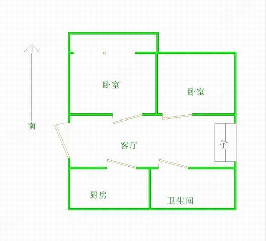 尚书苑3室2厅1卫106.43㎡南北90万