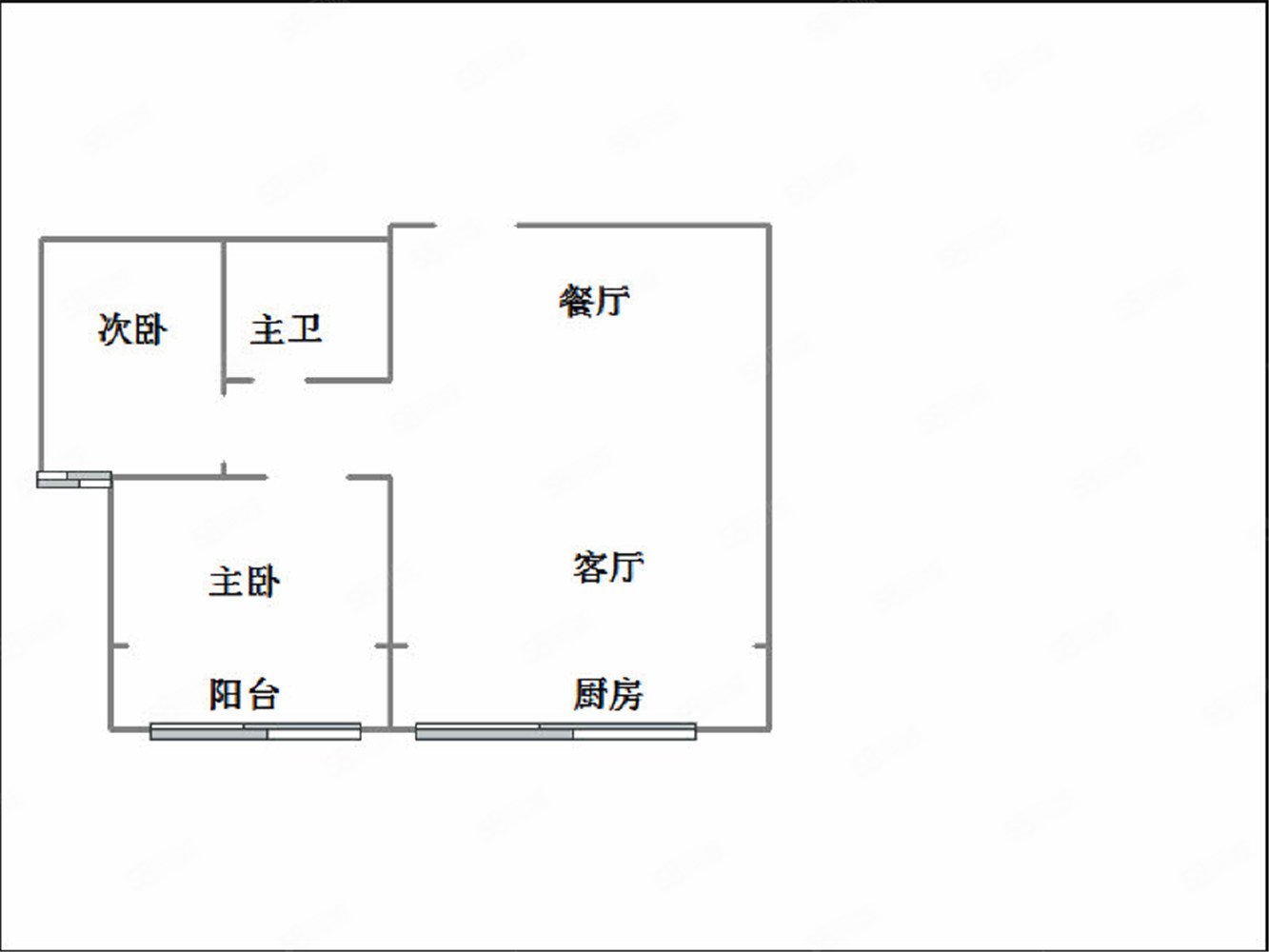 印象南湖2室2厅1卫75㎡南北49.8万