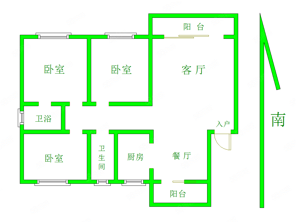 鸿泰苑一区(1-115单元)3室2厅2卫126.8㎡南105万