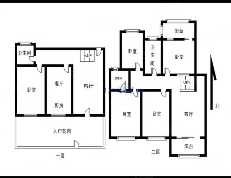 中环名城5室2厅3卫121㎡南北150万