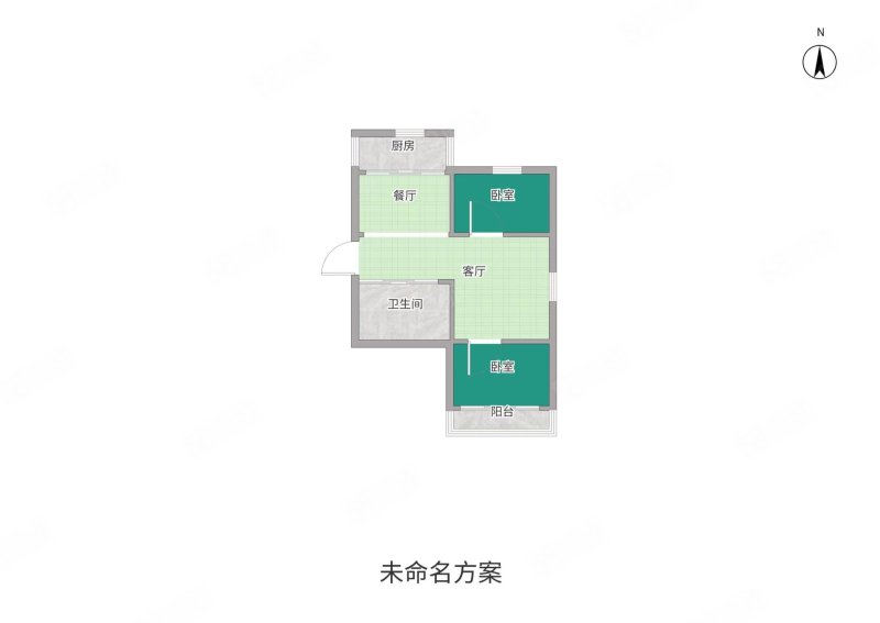 塔湾馨逸家园2室2厅1卫82.44㎡南北56万