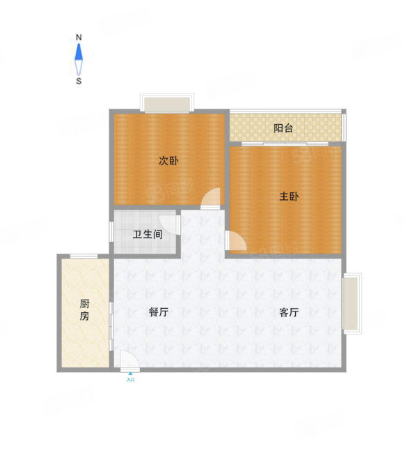 康泰小区(兴平)2室2厅1卫101.51㎡南北39.5万