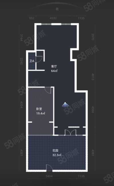 中铁人杰水岸(二期)3室3厅2卫89.54㎡南北213万