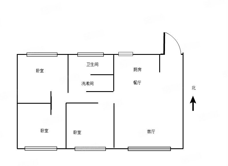 锦泰榕城3室2厅1卫115.86㎡南北90.37万