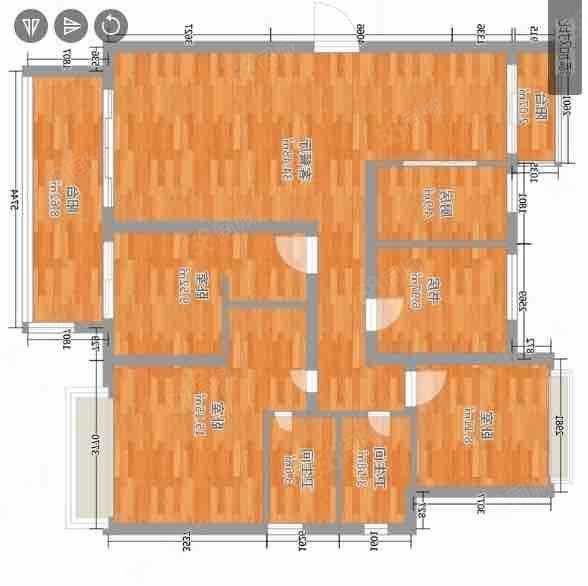 碧桂园中南双玺3室2厅2卫133㎡南100万