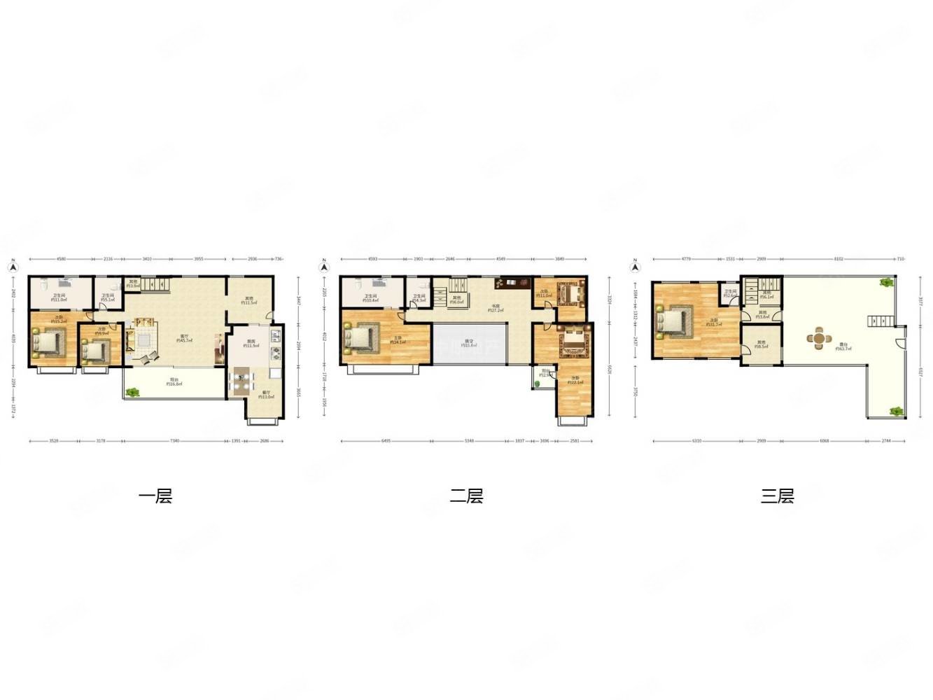 东郡百仕达花园(四期)6室2厅5卫306.27㎡南北0万