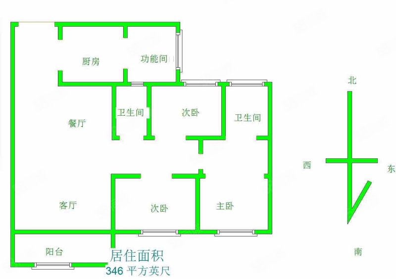 碧桂园越溪府3室2厅2卫109㎡南北107万