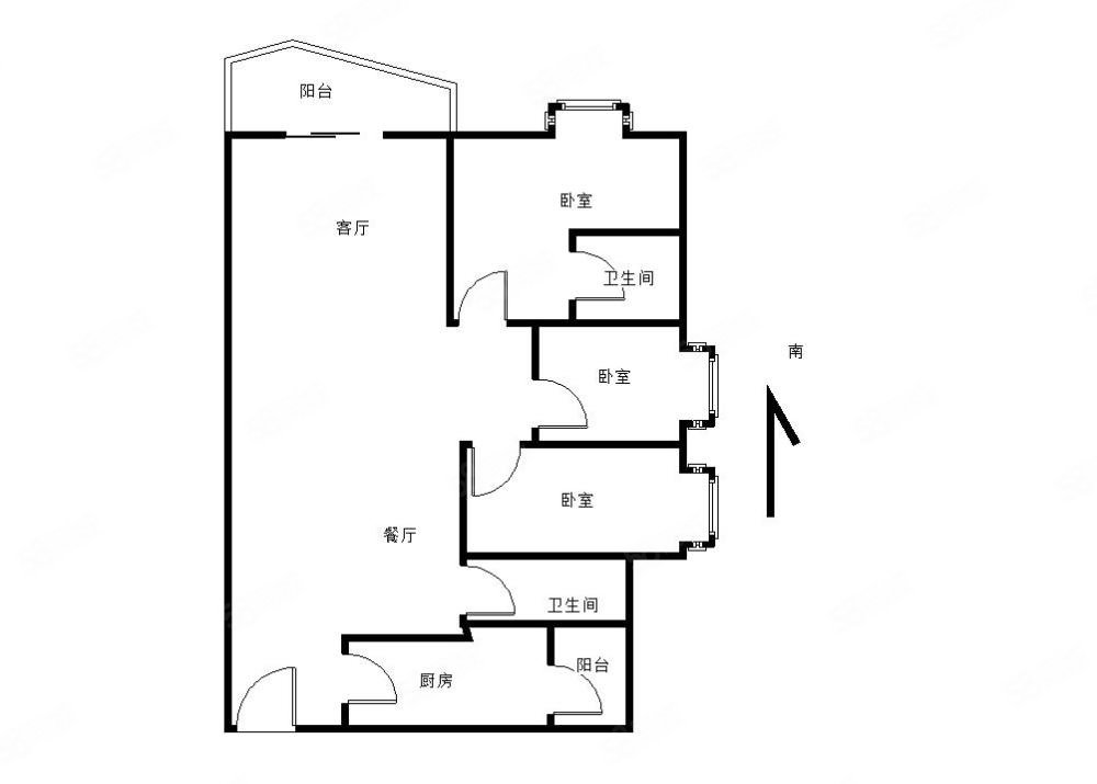 丰泰华园山庄3室2厅2卫115㎡南北201万