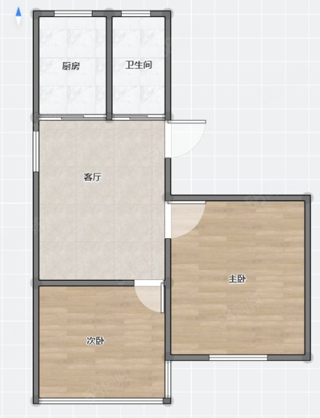 南庄岭街西巷八十八号院2室1厅1卫49.44㎡南北33万