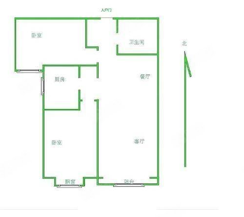 万和悦都2室2厅1卫84.86㎡南81万