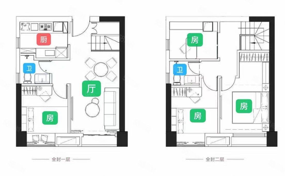 万科派3室2厅2卫47.5㎡南160万