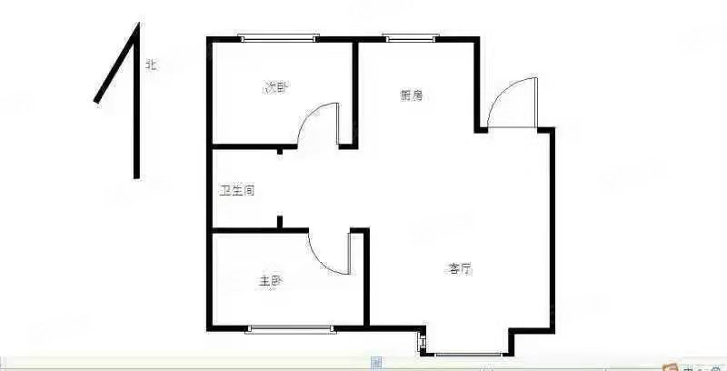 东都家园2室2厅1卫98㎡南北57.8万