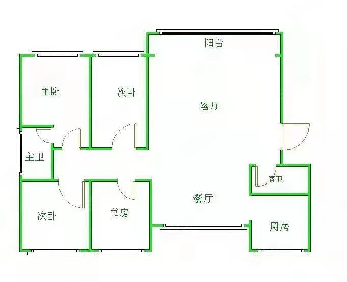 嘉禾园3室2厅1卫122.8㎡南北53万