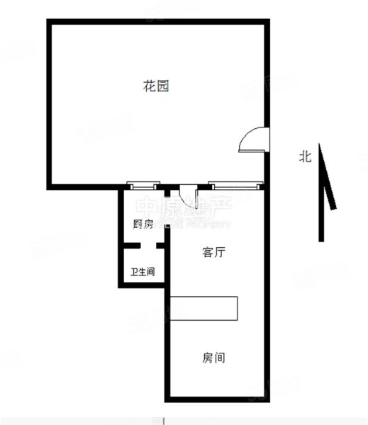 东湖新村1室1厅1卫28.83㎡南北180万