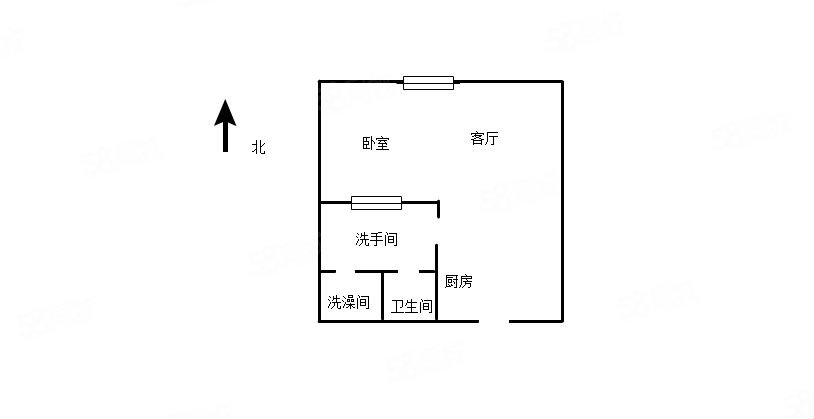 天津中心公寓1室1厅1卫93㎡东118万
