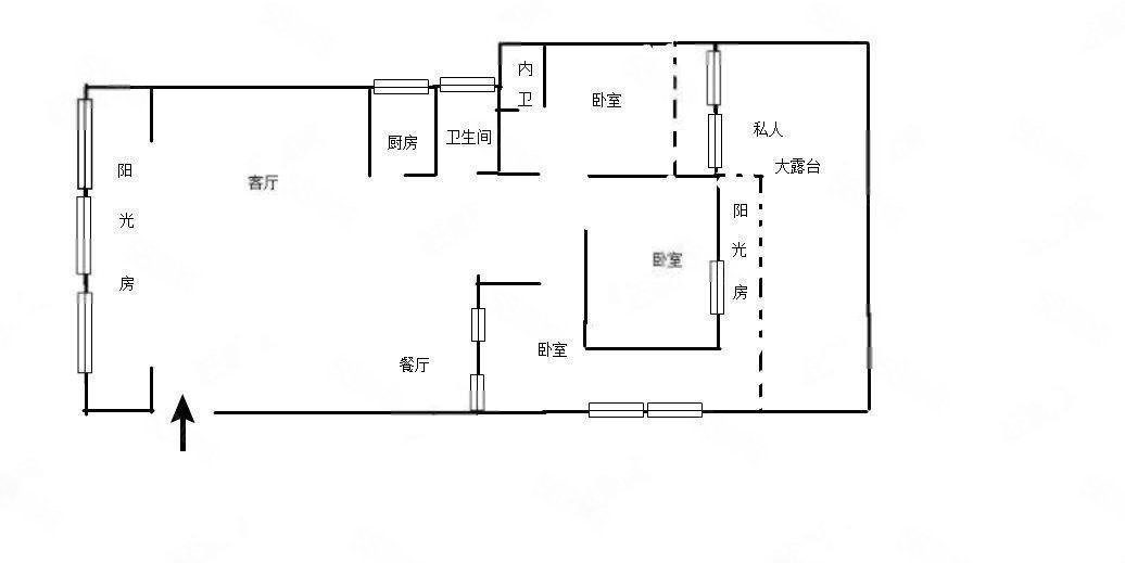 国际华城3室2厅2卫135.86㎡南北315万