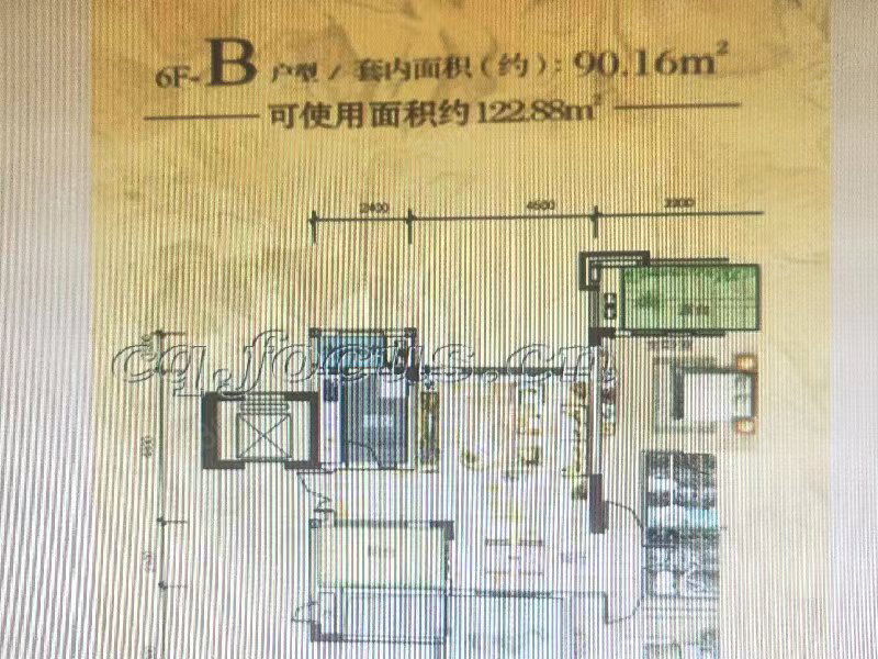 蓝溪谷地4室2厅2卫129.7㎡南北130万