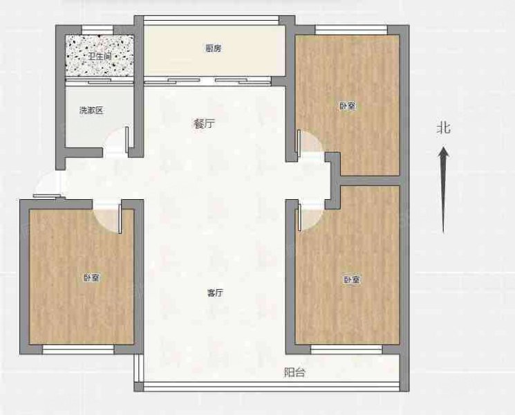 【10图】体坛小区区实验大元宝户型 精装三室两厅 南北通透 好谈，体坛小区-淄博58同城