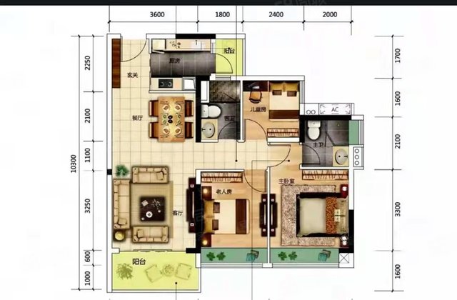 龙光金辉优步学府3室2厅95.84㎡70万二手房图片