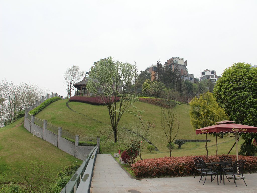 江北 国奥村一期c户型叠下端头 车库入户 带前后花园