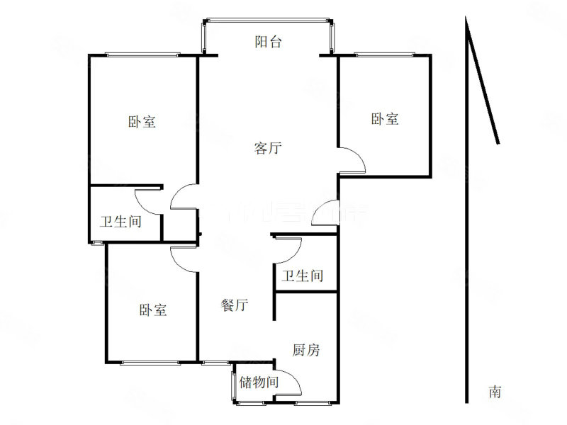 梦溪苑3室2厅2卫144.25㎡南北108万